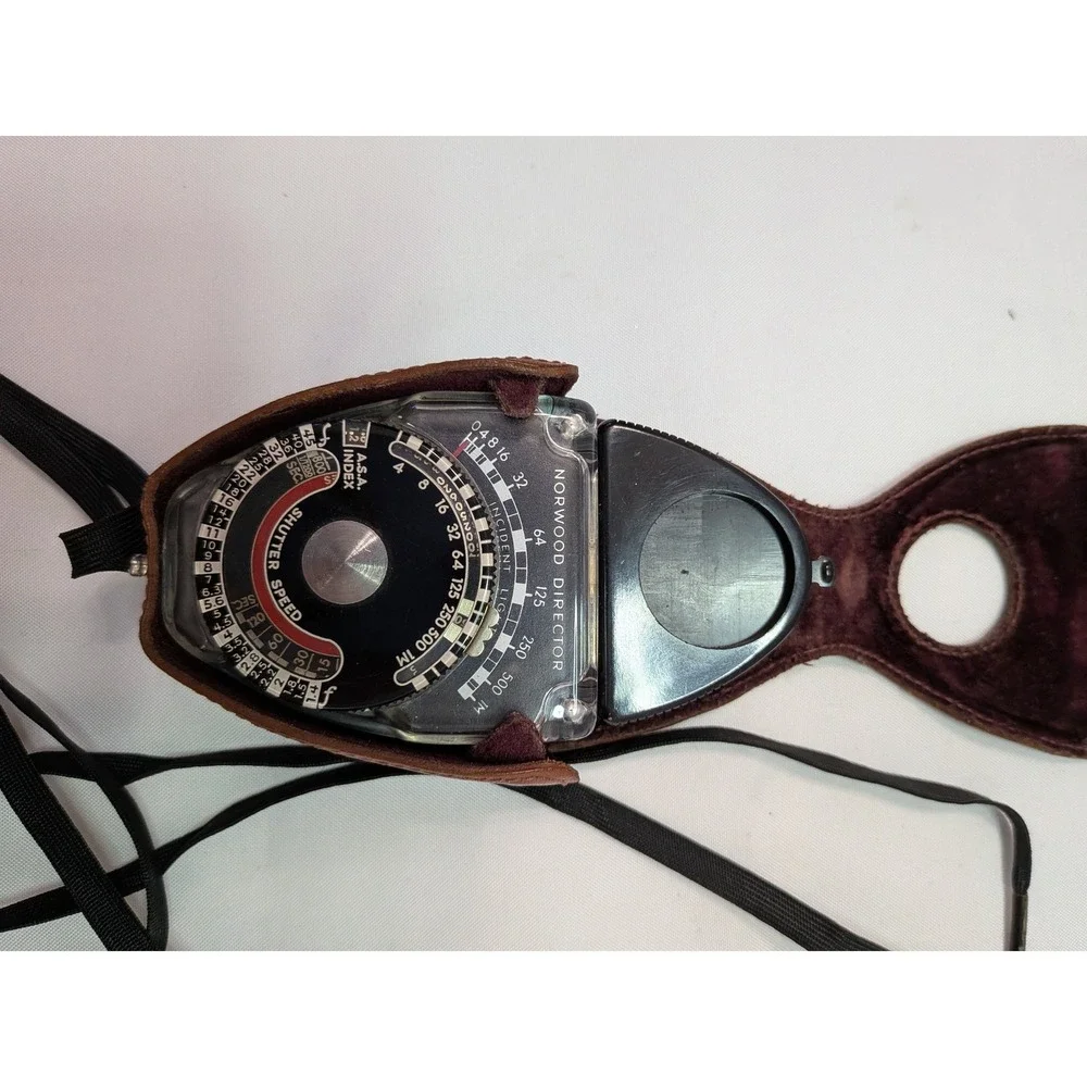 Norwood Director Model B Exposure Meter Vintage American Bolex Brown Case Good